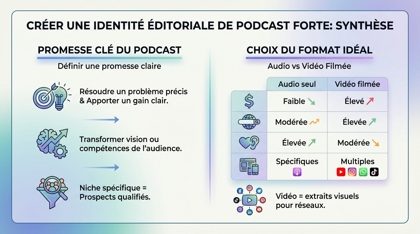 Identité éditoriale podcast business transformation