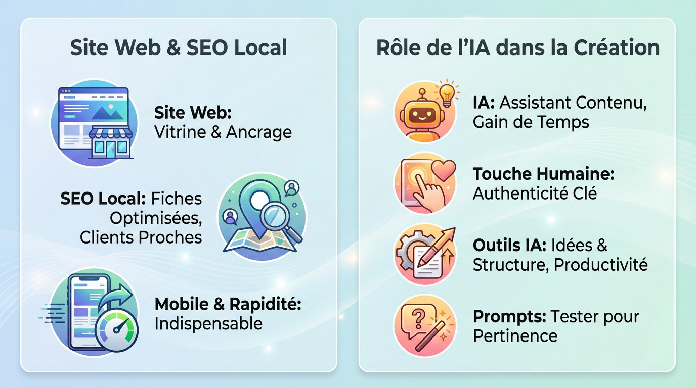 Stratégies de présence numérique et rôle de l'intelligence artificielle pour les entrepreneurs