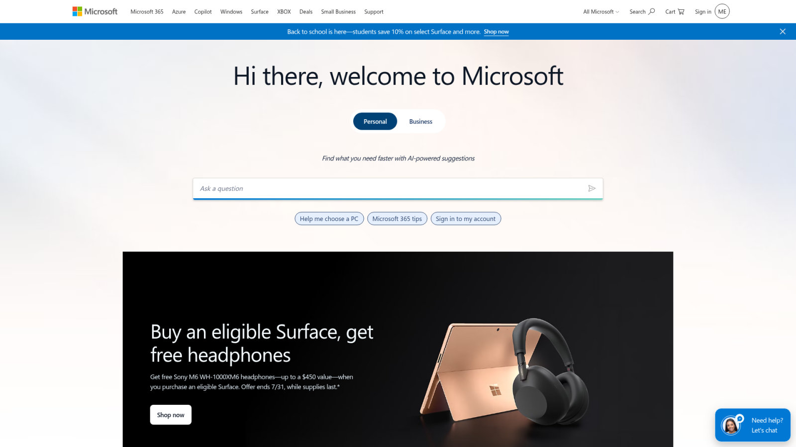 microsoft website with surface and headphone offer Monétisation et conversion : transformer l'écoute en revenus récurrents